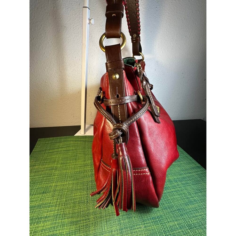 Dooney & Bourke Florentine Leather Teagan 30 Shoulder Bag - Picture 5 of 10